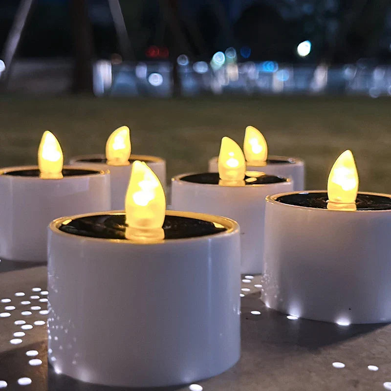 Solenergidrevne LED-lys - Flammende utendørsbelysning for hage og terrasse | Skanto