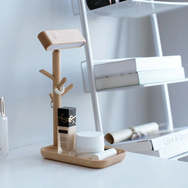 Skanto | Elegant dimbar bordlampe med lagringsplass