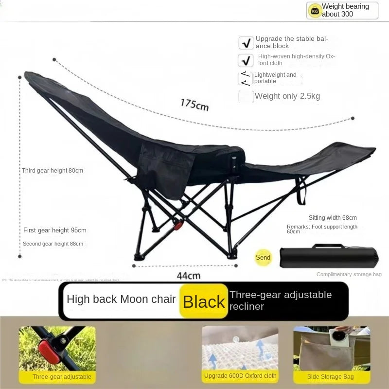 Relax Everywhere Reclining Utendørs Lounge Camping Stol | Skanto