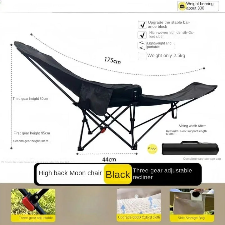 Relax Everywhere Reclining Utendørs Lounge Camping Stol | Skanto