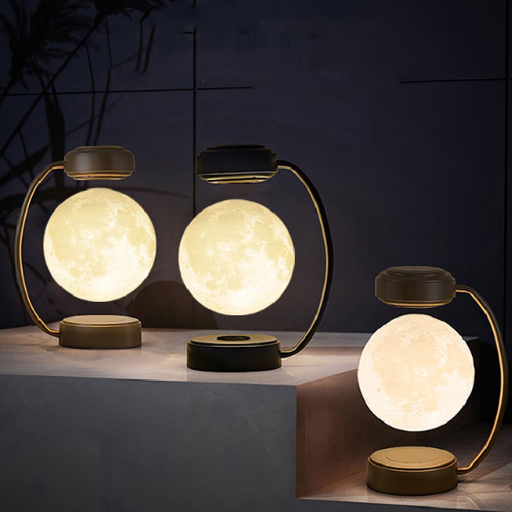 Skanto | 3D Magnetisk Leviterende Måne Nattlampe
