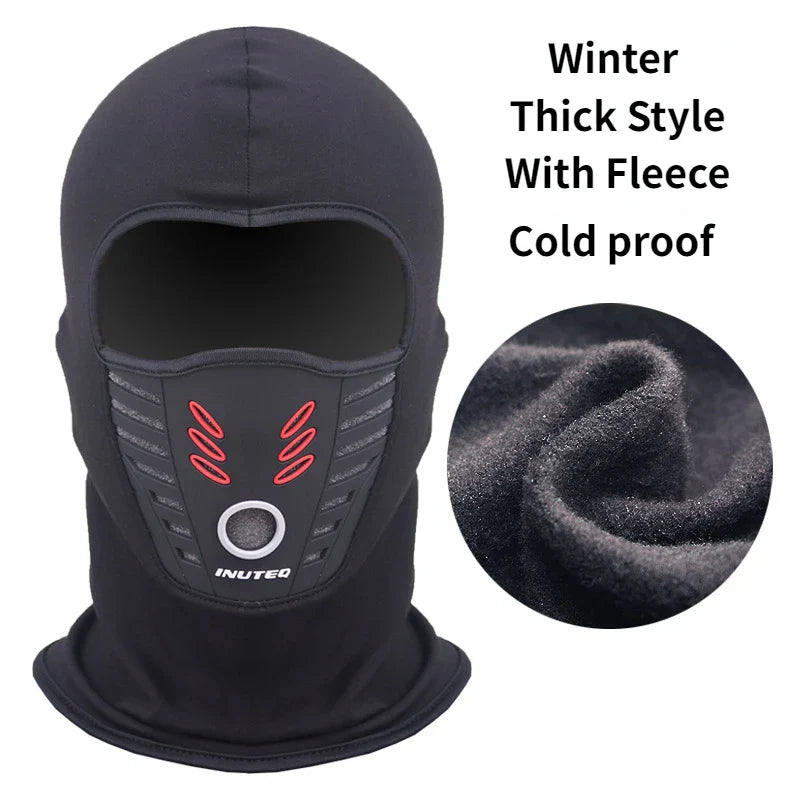 Vindbeskyttende Pustende MC Vinter Full Face Maske | Skanto