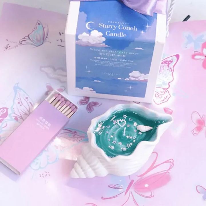 Håndlaget sjømusling sjøhest aromaterapi lys | Skanto