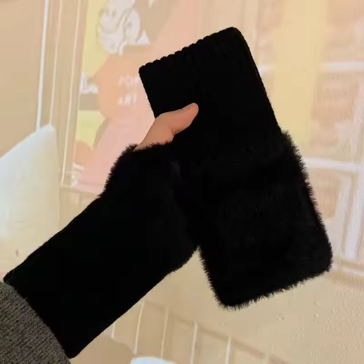 Unisex Fleece Fingerless Gloves – Varme, Myke og Funksjonelle | Skanto