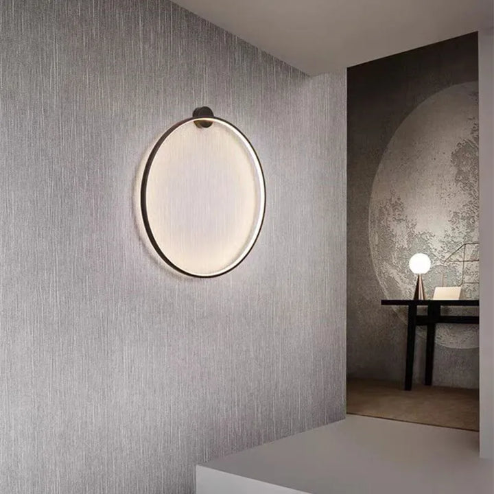 Skanto | Minimalistisk LED Sirkel Bakgrunn Vegglampe