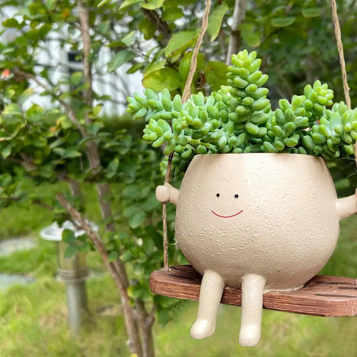 Swing Smiling Face Blomsterpotte | Skanto