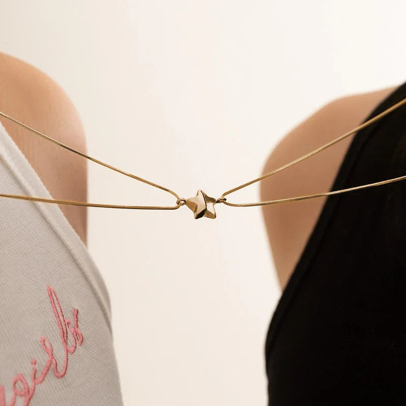 Skanto | Dainty Magnetic Star Necklace Pair