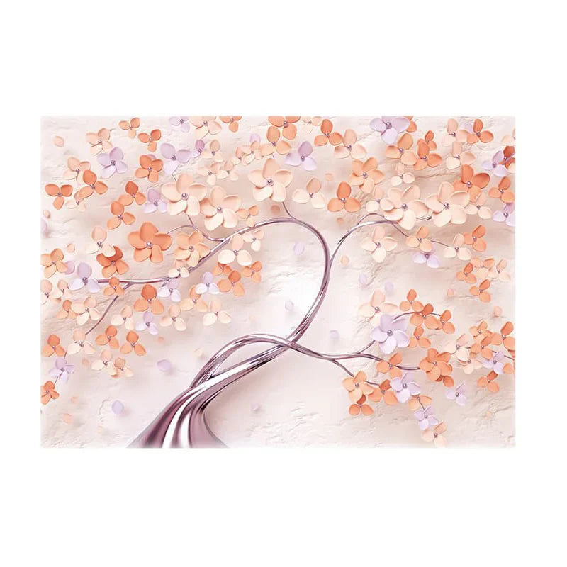 Abstract Floral Large Flower Petal Wood Wall Art Fine Art Canvas Prints Picture For Living Room Bedroom Lounge Art Decor | Skanto