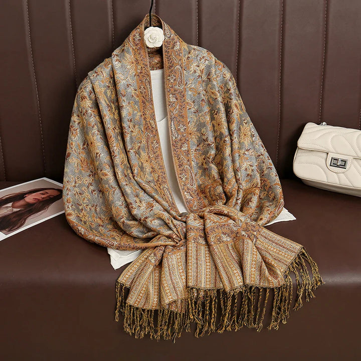 Skanto | Élégancea | Dame skjerf | Cashmere følelse | 70 × 190 cm | Luksus trykk & varm