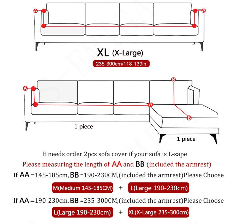 Skanto | Moderne Antiskli Fargerik Elastisk Sofa Trekk