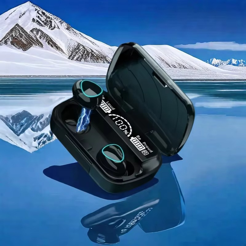 Skanto | TWS Bluetooth trådløse ørepropper med LED-skjerm, HiFi stereo lyd, vanntette spillhodetelefoner