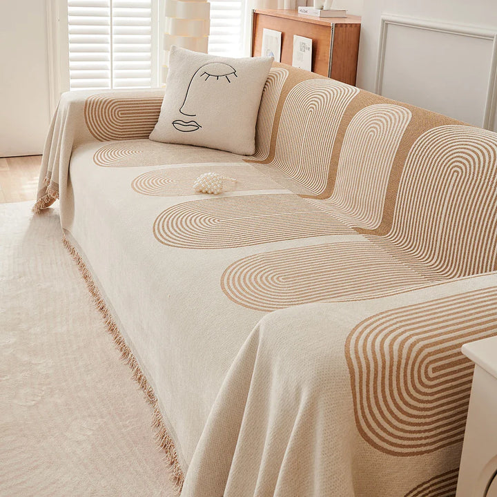 Skanto | ScandiLoom Frynse Teppe | Four Seasons | Sofa & Kratzbeskyttelse | Teppe & Mat i Ett Beskrivelse: