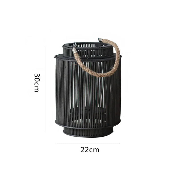 Imitasjon Bambus LED Lys Lantern Skanto