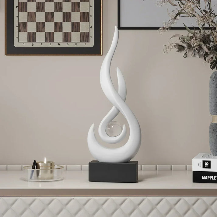 FlowSphere dekorativ skulptur - elegant romdesign Skanto