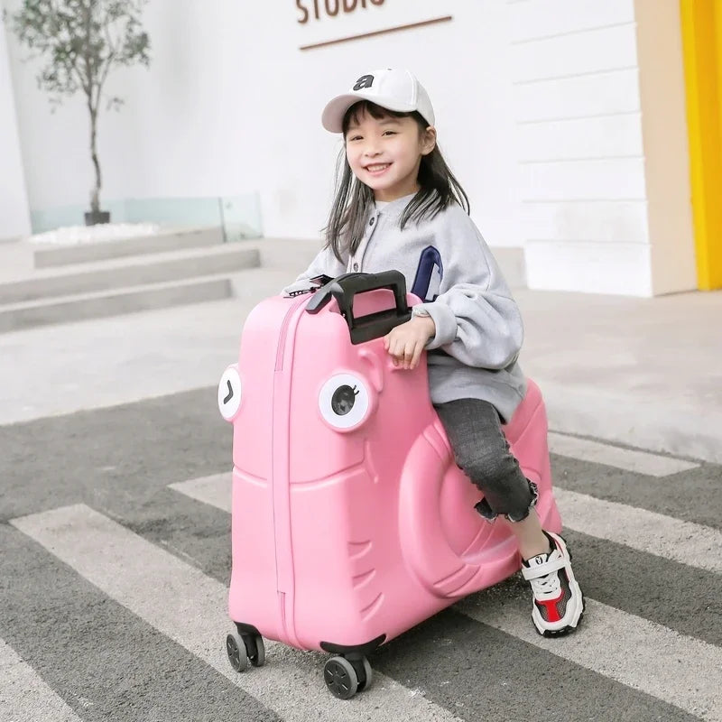 Skanto | Barnkoffert med scooterfunksjon – Napoli