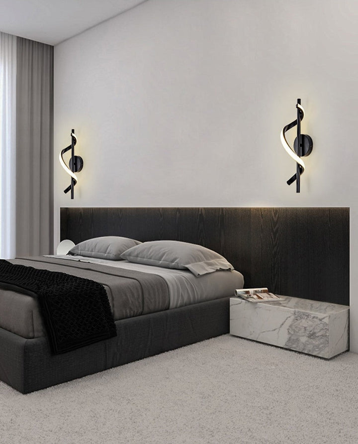 Skanto | SpiralLume – Minimalistisk LED Vegglampe med en Moderne Kante