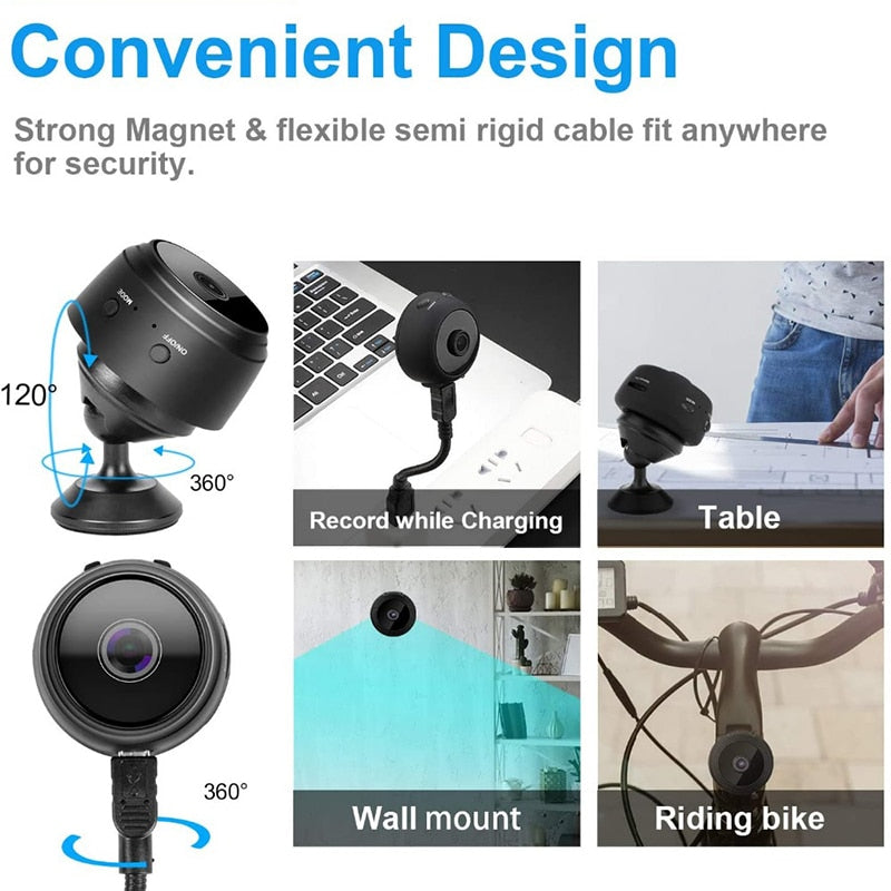 Skanto | Mini Øyebeskyttelse Smart Wifi Kamera
