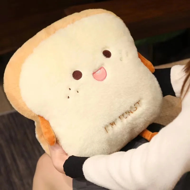 Skanto | Plush Toast Brød Ultra Myk Håndvarmerpute