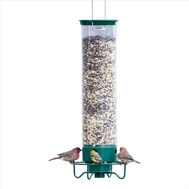 Skanto | Metallvindu Fuglebrett med Vektaktivert Roterende Hylle og Frøkapasitet