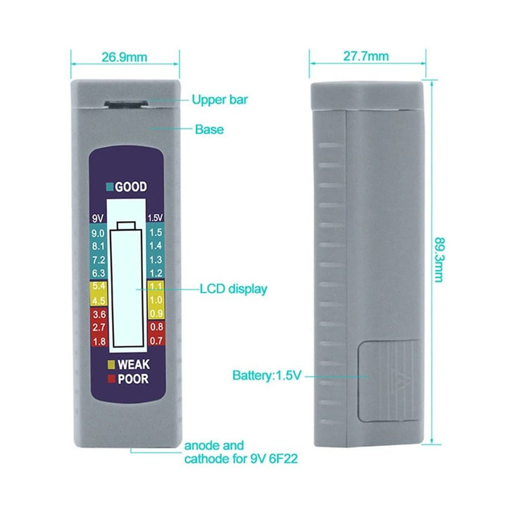 Skanto | Volt Magic Universal Digital LCD Display Batteritestere