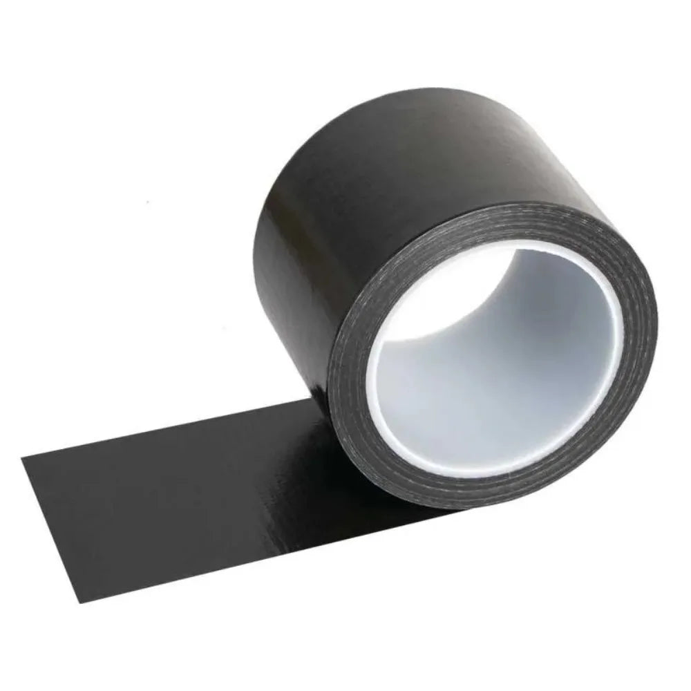 Skanto | LederFixx Selvheftende Ledereparasjonsbånd | PU-materiale | Vanntett & Kan kuttes | 5 cm × 5/10/20 m & 10 cm × 10 m | Svart
