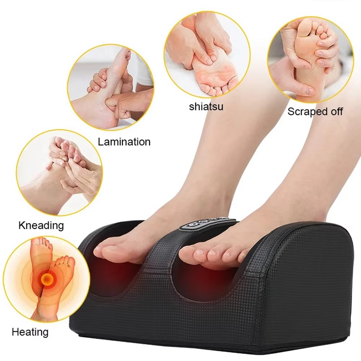 Skanto | Avansert Shiatsu Fotmassasjermaskin med Varmebehandling og Dyp Knaing