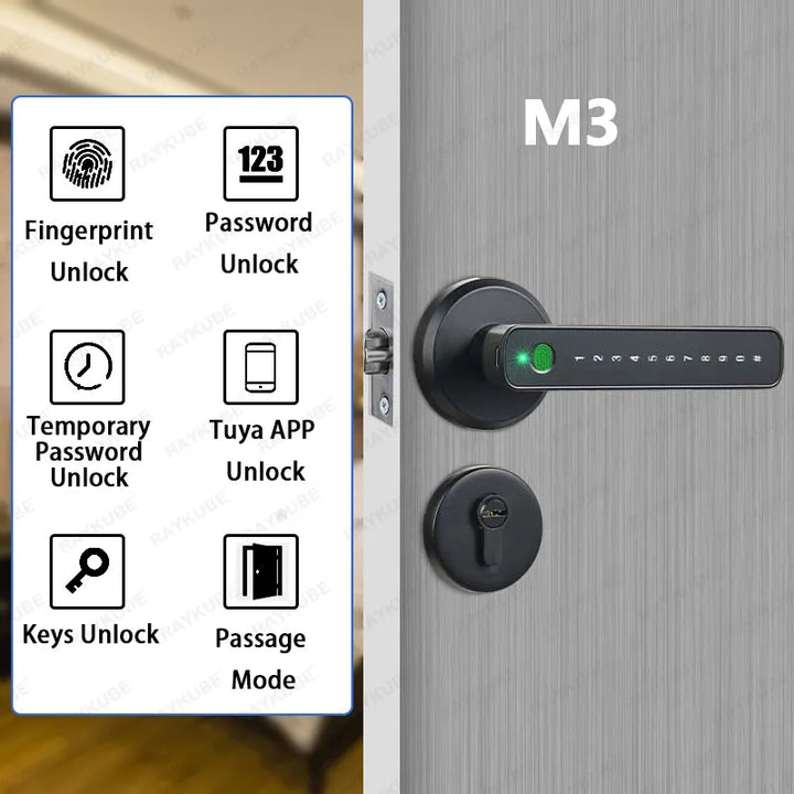 Skanto | 4 i 1 Smart Digitalt Fingeravtrykkslås