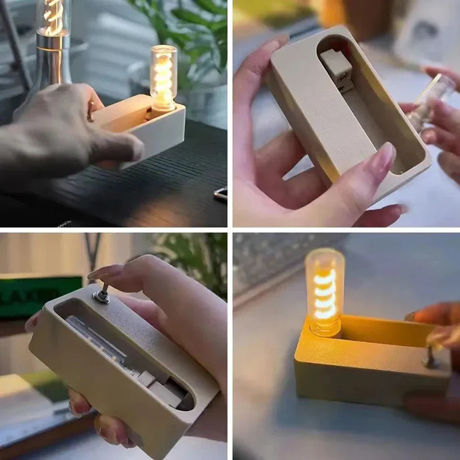 Skanto | Mekanisk Flip Oppladbar Nattlampe