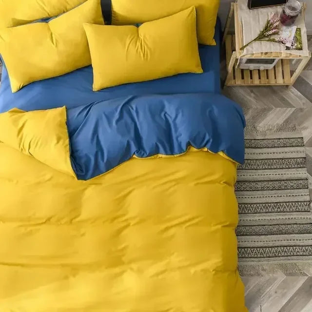 Vendbar sengetøysett, myk og pustende for moderne komfort | Skanto