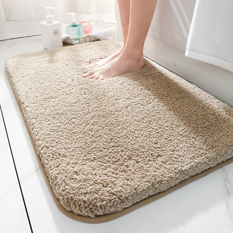 Skanto | SoftStep Luksus Badepute – Ekstra Tykk Mikrofiber Matte med Antiskli og Høy Absorpsjon