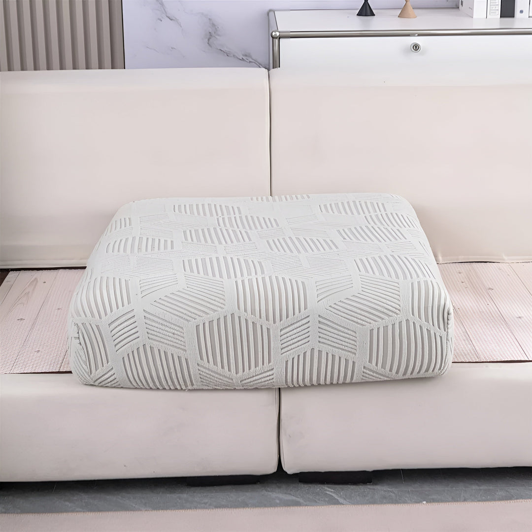 Jacquard Sofa Cover med Geometrisk Mønster – Myk & Katt-vennlig | Perfekt for Beskyttelse og Koselige Oppholdsrom | Skanto