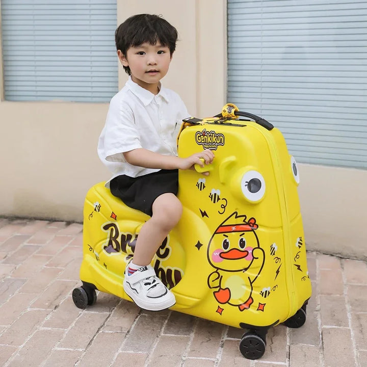 Skanto | Barnkoffert med scooterfunksjon – Napoli