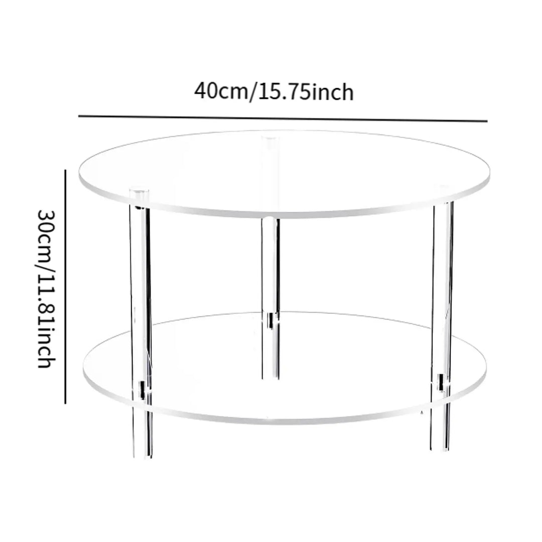 Skanto | Minimalistisk Akryl Sidebord med Luksuriøs Flyttbar Design