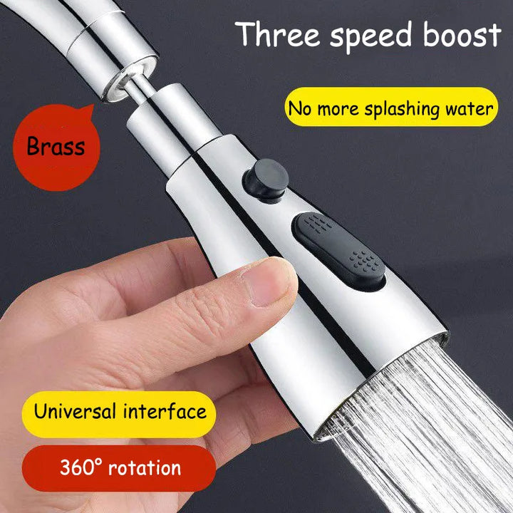 HydroFlex360 – Multifunksjonelt 360°/720° Rotérbart Kjøkkenkranfest med 3 Spraytyper | Skanto
