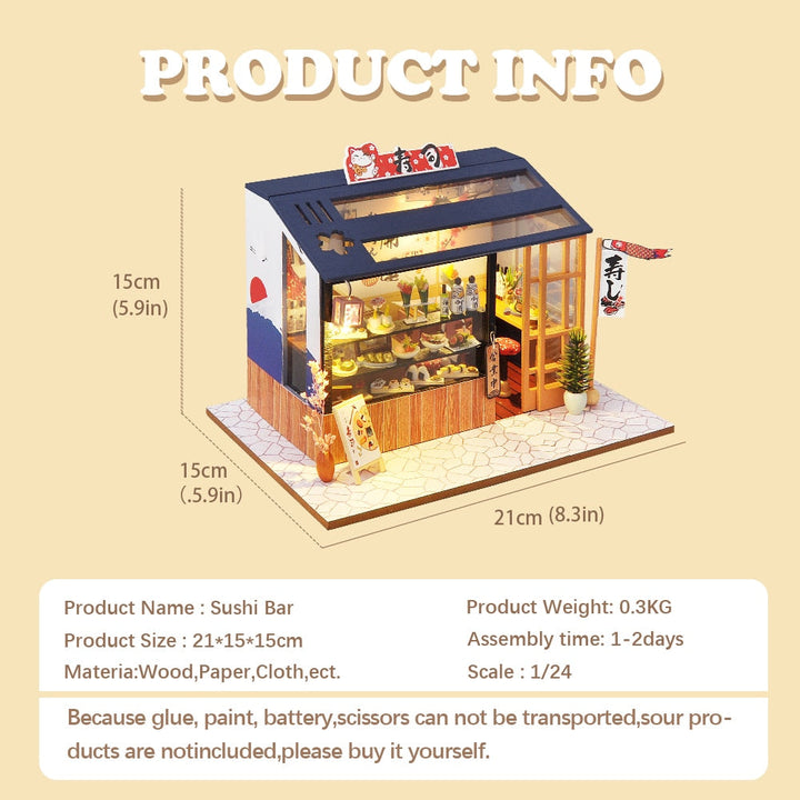 Skanto | Miniatyr DIY japanske bygningsleketøysett