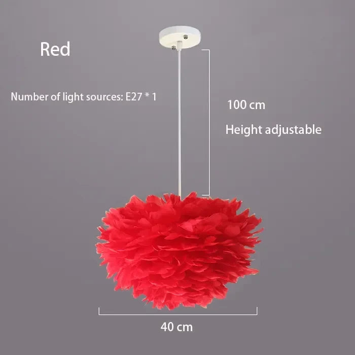 Skanto | Skandinavisk Fjær Pendellampe med Moderne LED