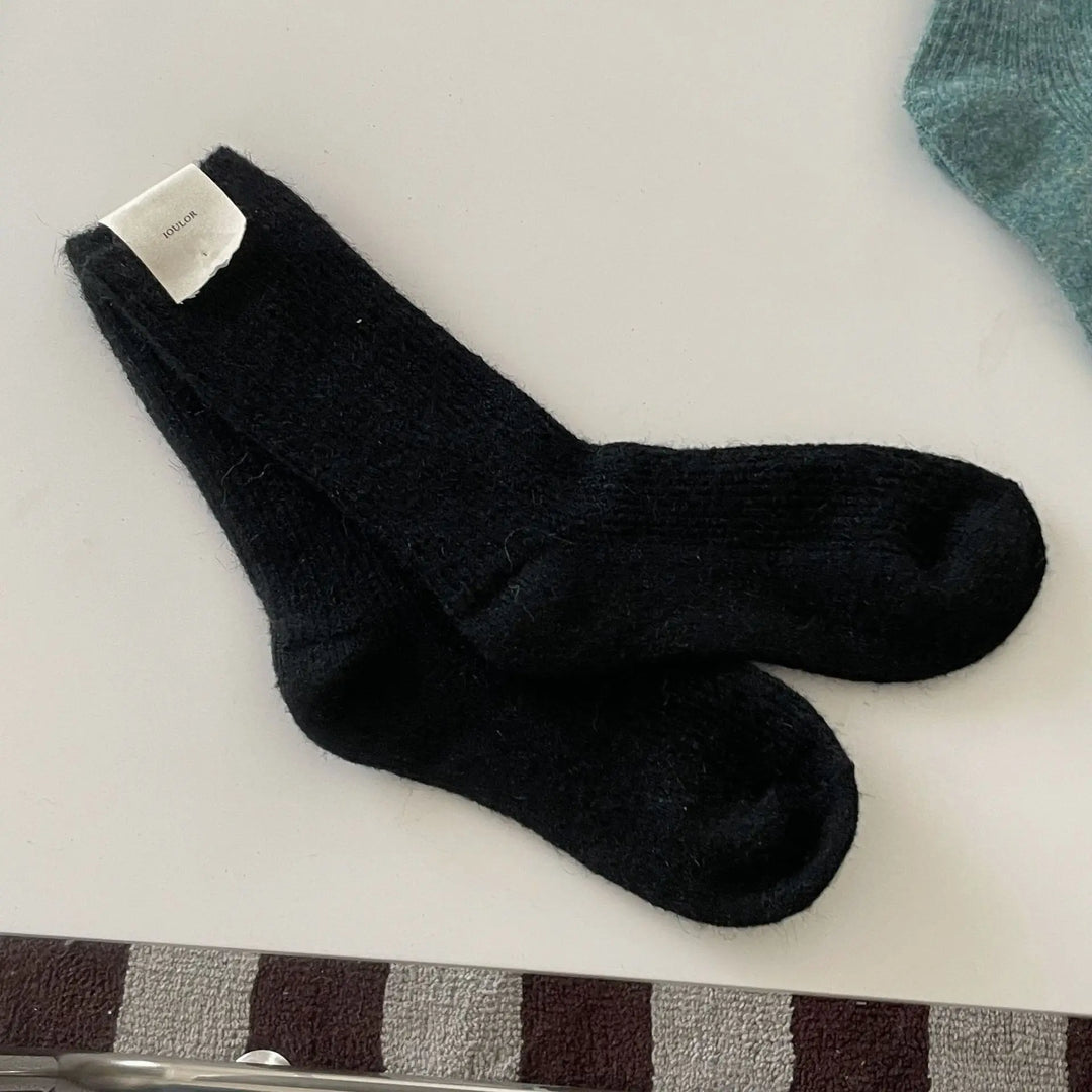 Skanto | CozyWarmth | Kvinnenes termiske sokker | 9% ull og kasjmir | Ekstra tykk og myk | Japansk strikkestil