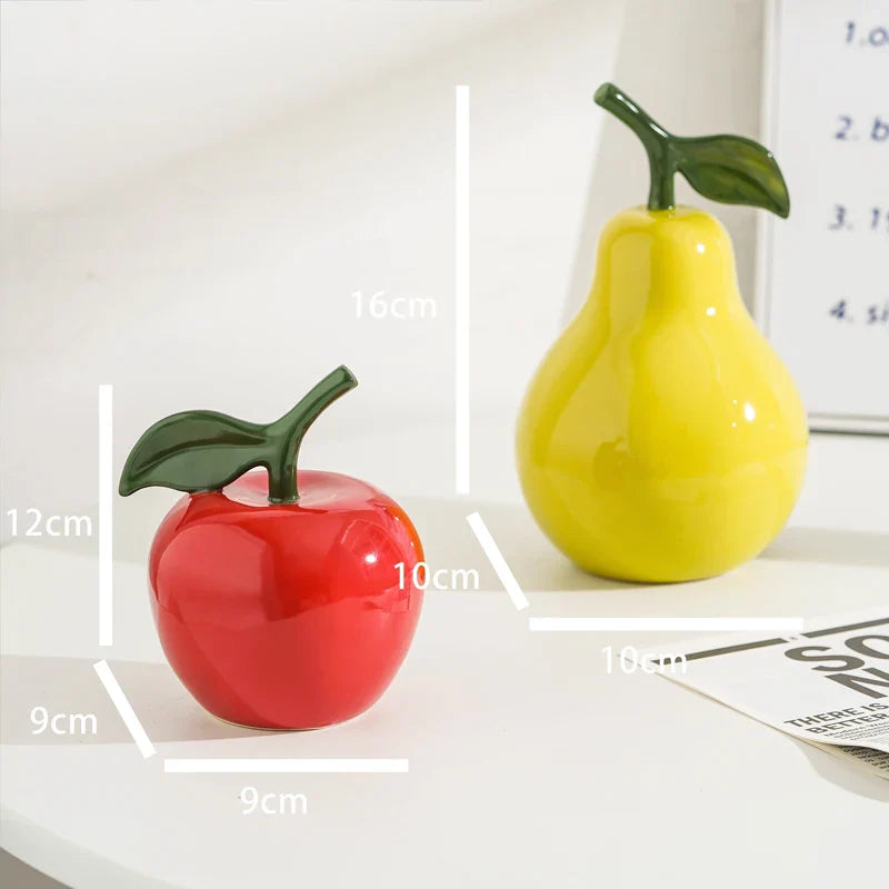 Frukt Keramisk Ornament – Borddekorasjon & Hjem Accent | Skanto