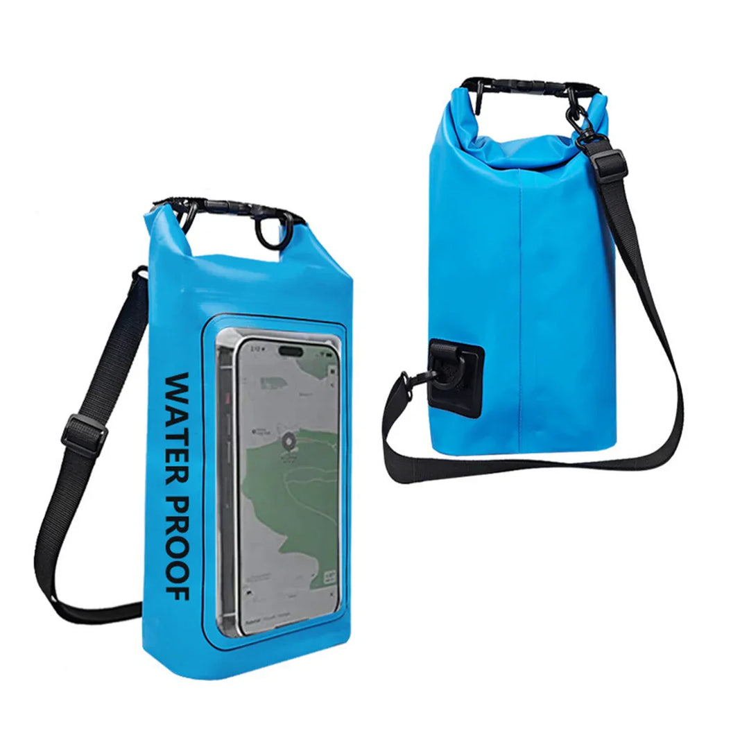 Skanto | AquaVault Vanntett Dry Bag 2L | Med Touchscreen-vindu | Utendørs veske for kayaking, trekking & vannsport