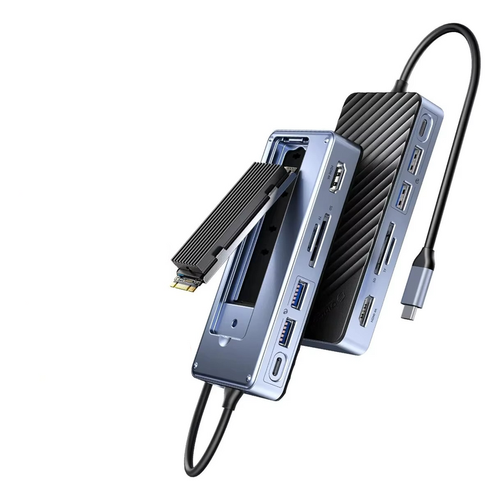 Skanto | Ultimat USB-C Laptop Dockingstasjon med Integrert SSD Kabinett