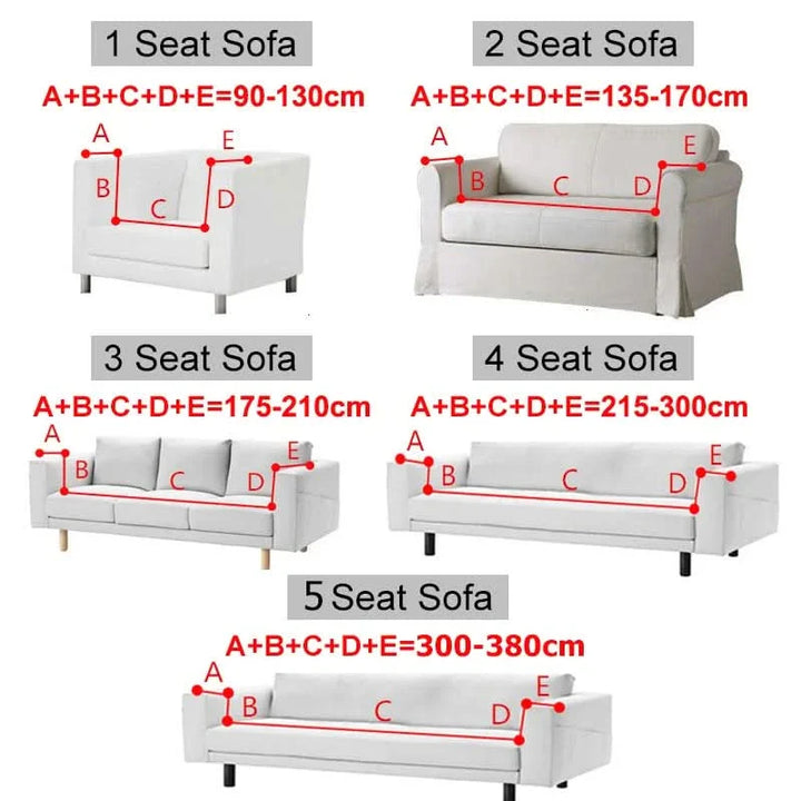 Skanto | CushionWrap - Elastisk, halkefri sofatrekk