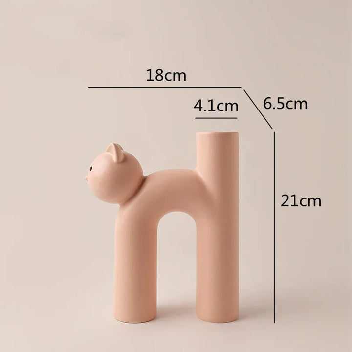 Skanto | Mini Katt Elegant Minimal H-form Blomster vase
