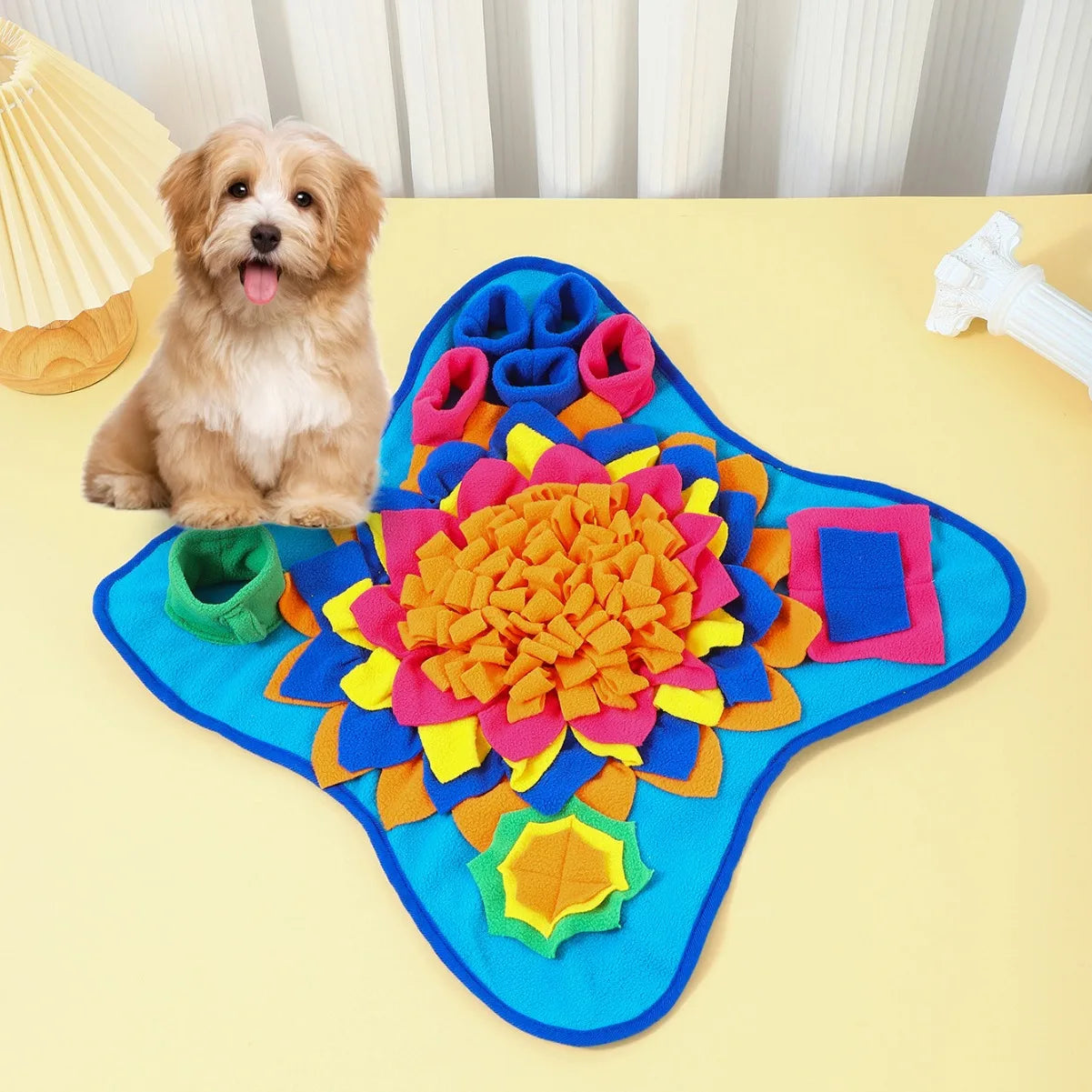 Norvo | Sniffing Joy | Intelligent Snuffle Mat for Dogs | Interaktivt Matleketøy Mot Kedsomhet | Fremmer Naturlige Søk Instinkter