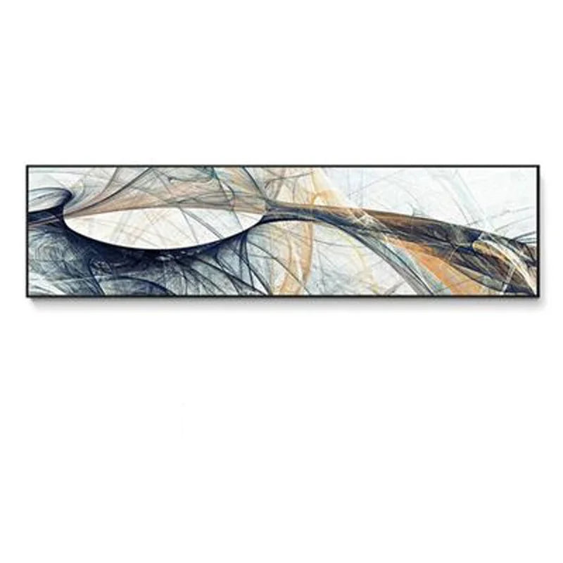 Modern Abstract Wide Format Wall Art Fine Art Canvas Print Pictures for Living Room Over Sofa Art for Bedroom Over Bed | Skanto