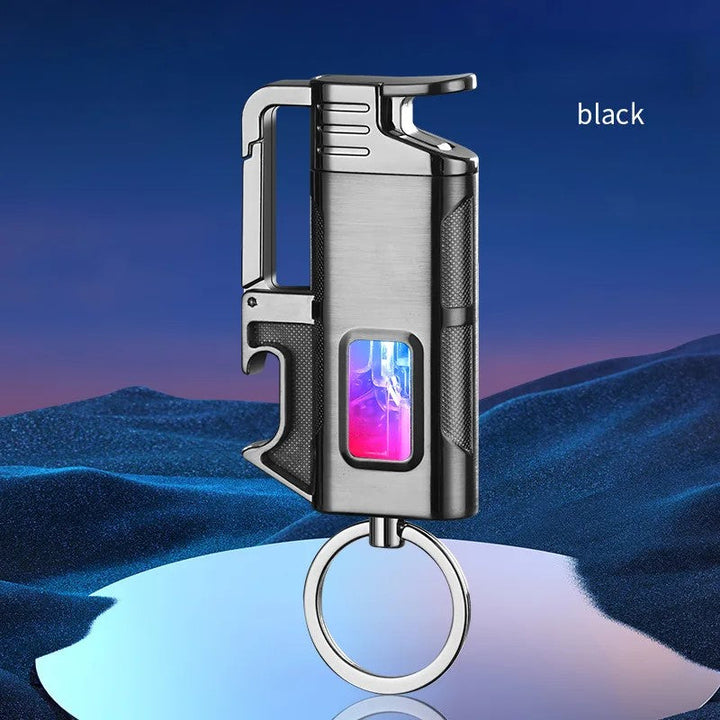 Moderne Vindresistente Metall Flaskeåpner Nøkkelring Lighter | Skanto