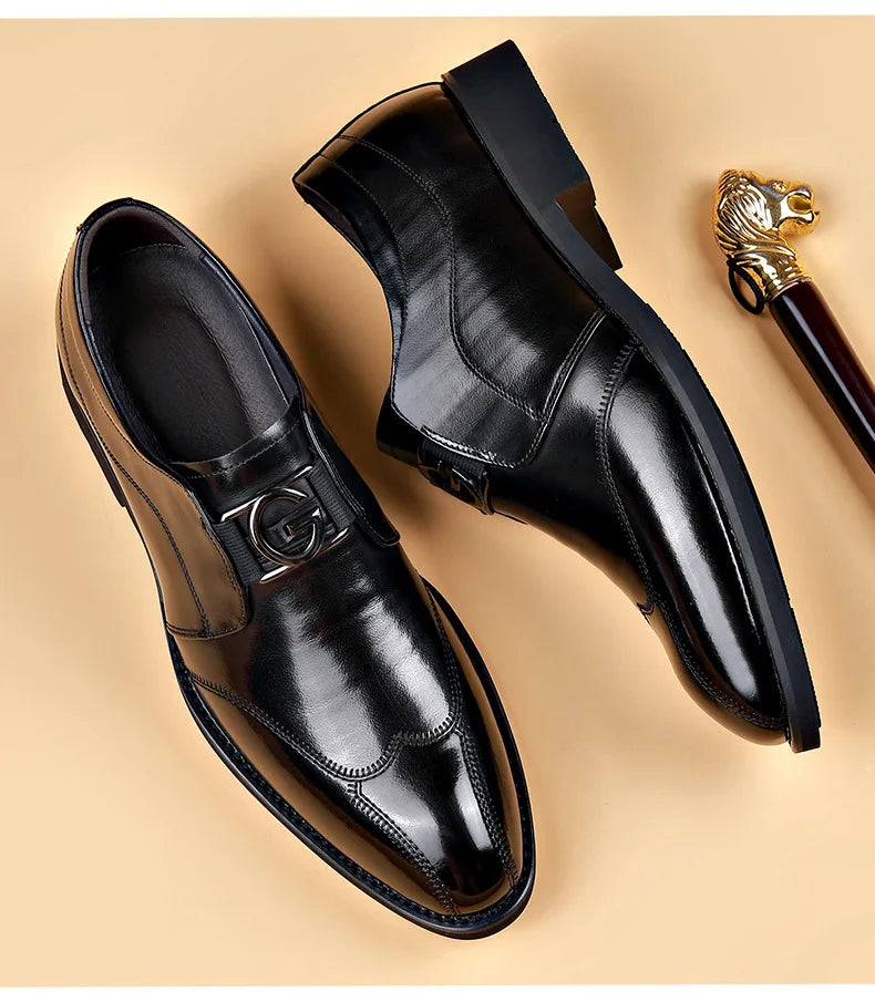 Norvo | Herresko i lær Stilige herresko Spisse Oxford bryllups lær herresko Gentlemans kontorsko