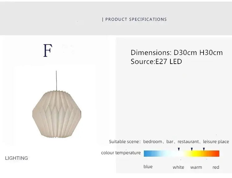 Norvo | Elegant origami-inspirert papirlanterne