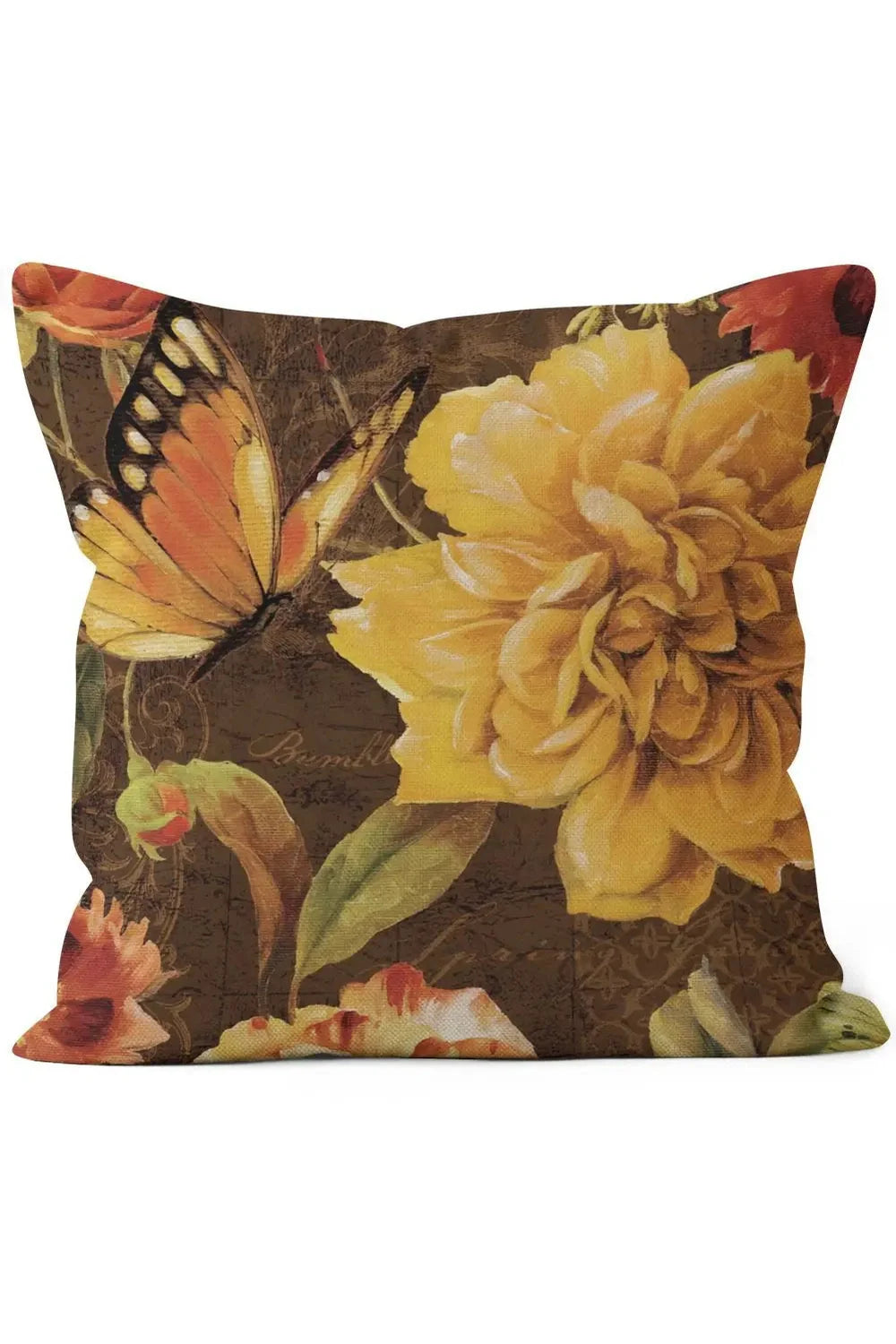 Rosa Blomst Dekor Putetrekk