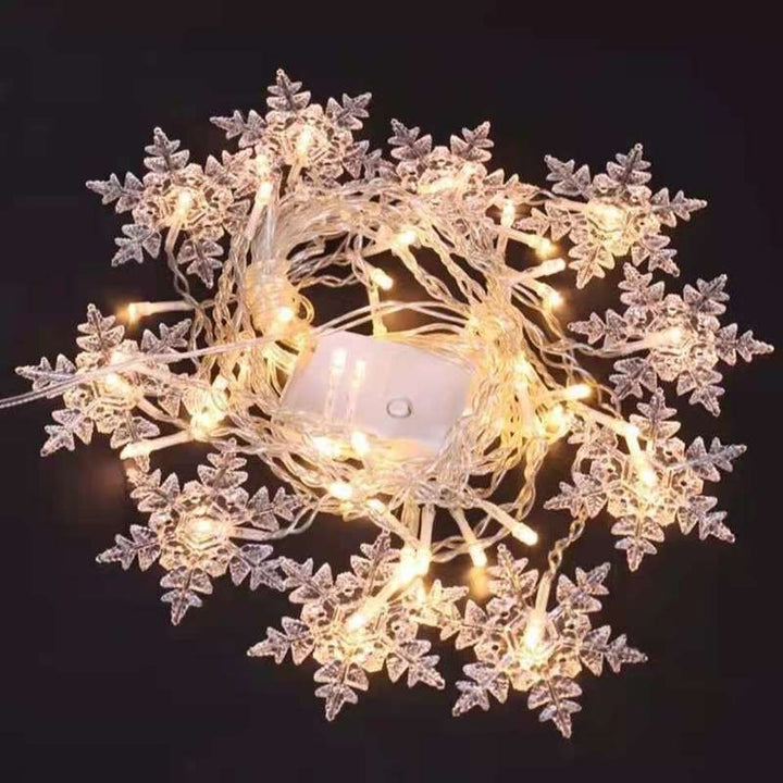 LED Fairy Snøfnugg Lys | Skanto