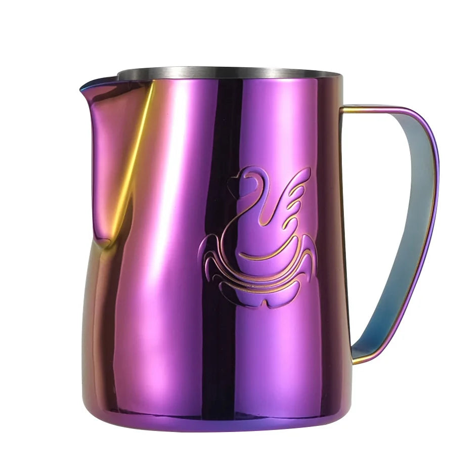 Skanto | 600ml rustfritt stål kaffekanne melkeskummer kopp kremfremstiller espresso latte kunst verktøy elegant svane